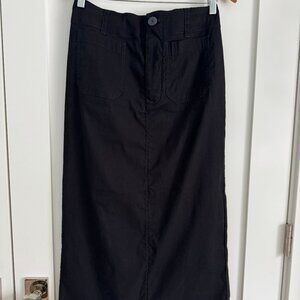 Anthropologie Maeve Colette Maxi Skirt Black size SP